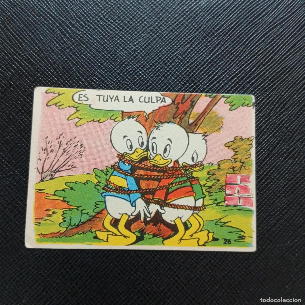 Coleccionismo cromos antiguos: 26 PESCA DE TRUCHAS CHOCOLATES LLOVERAS DISNEY 1948 CROMO - SIN PEGAR - A214 PG10