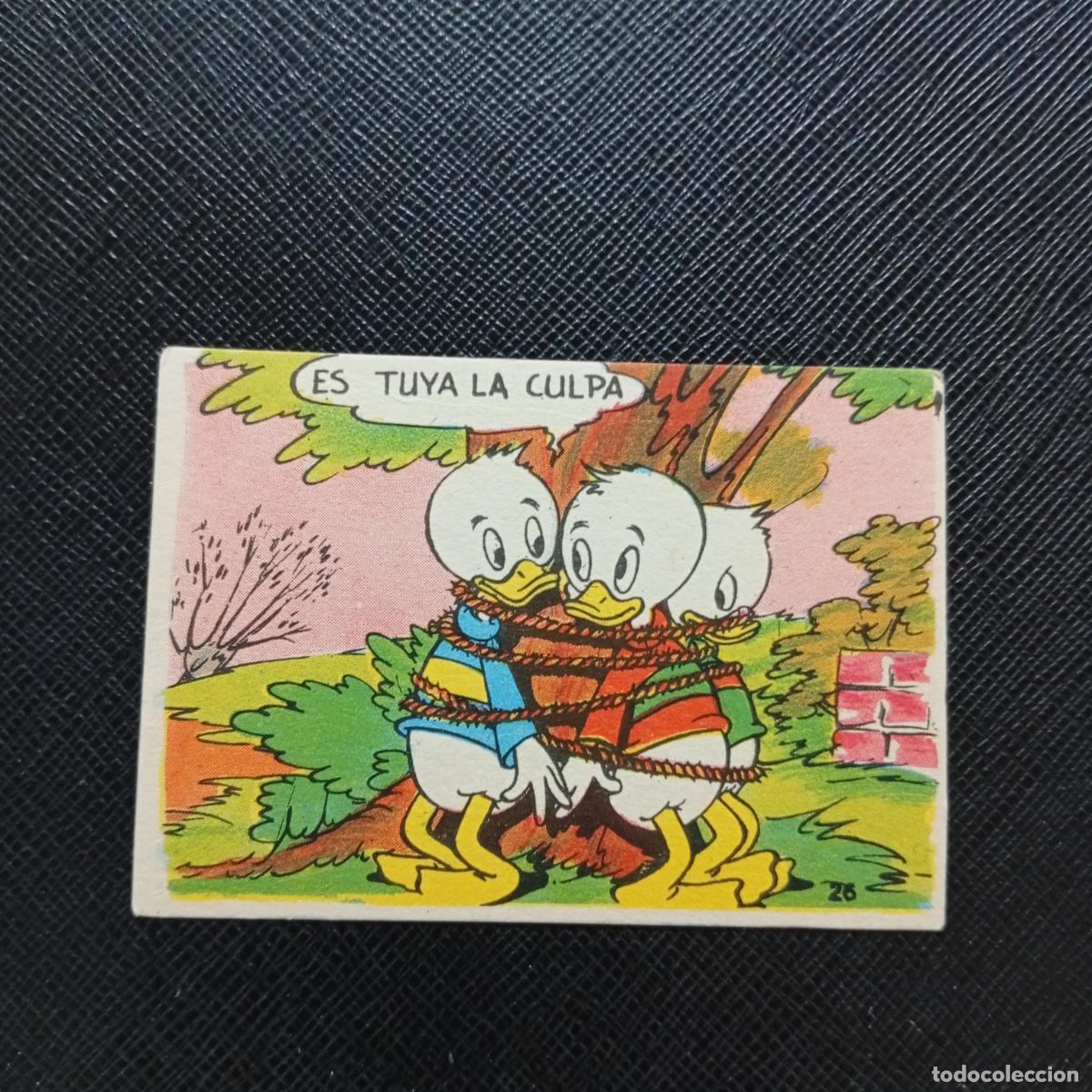 Coleccionismo cromos antiguos: 26 PESCA DE TRUCHAS CHOCOLATES LLOVERAS DISNEY 1948 CROMO - SIN PEGAR - A214 PG19 B