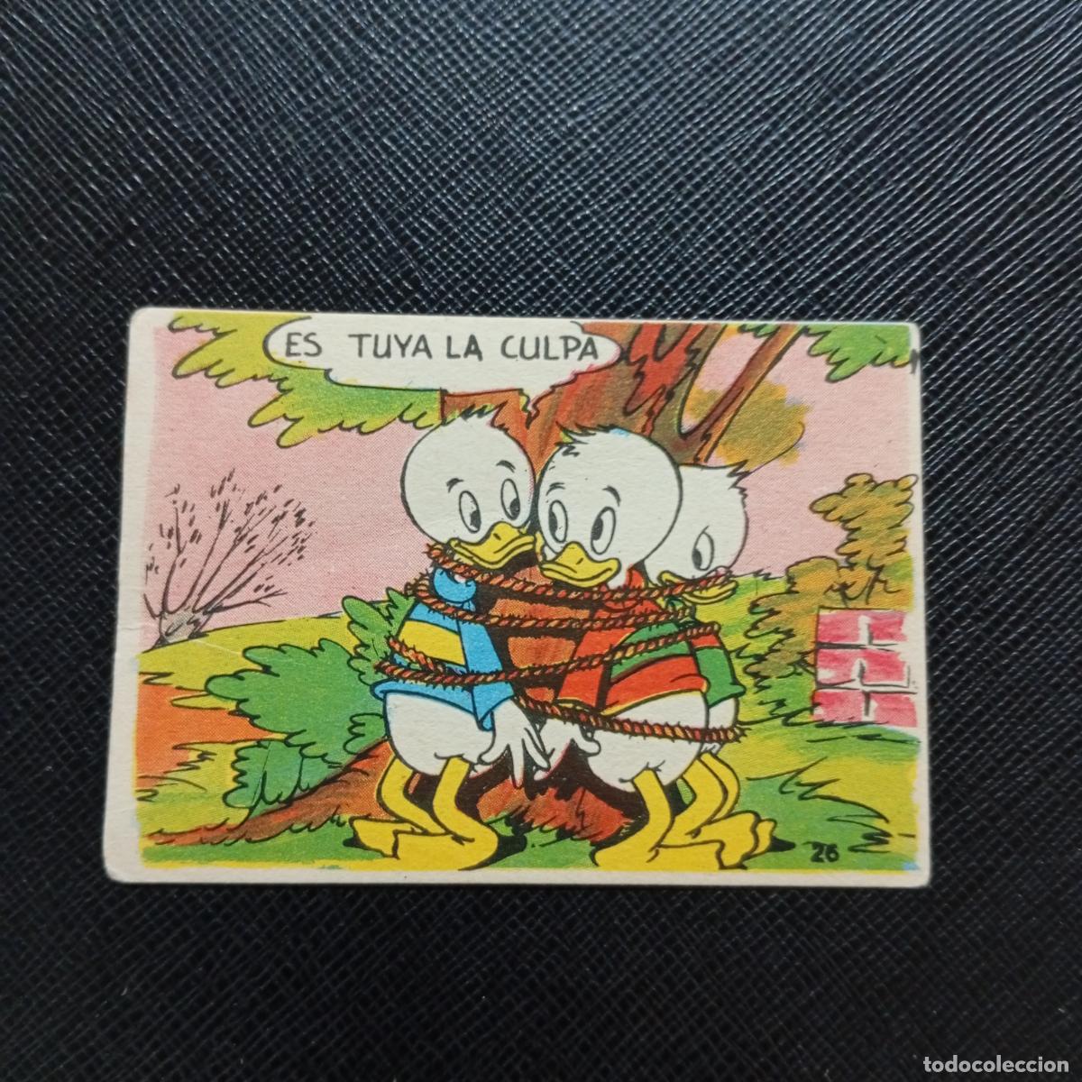 Coleccionismo cromos antiguos: 26 PESCA DE TRUCHAS CHOCOLATES LLOVERAS DISNEY 1948 CROMO - SIN PEGAR - A214 PG28