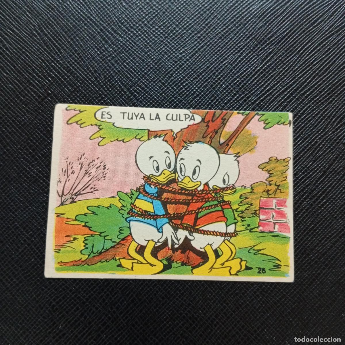 Coleccionismo cromos antiguos: 26 PESCA DE TRUCHAS CHOCOLATES LLOVERAS DISNEY 1948 CROMO - SIN PEGAR - A214 PG37