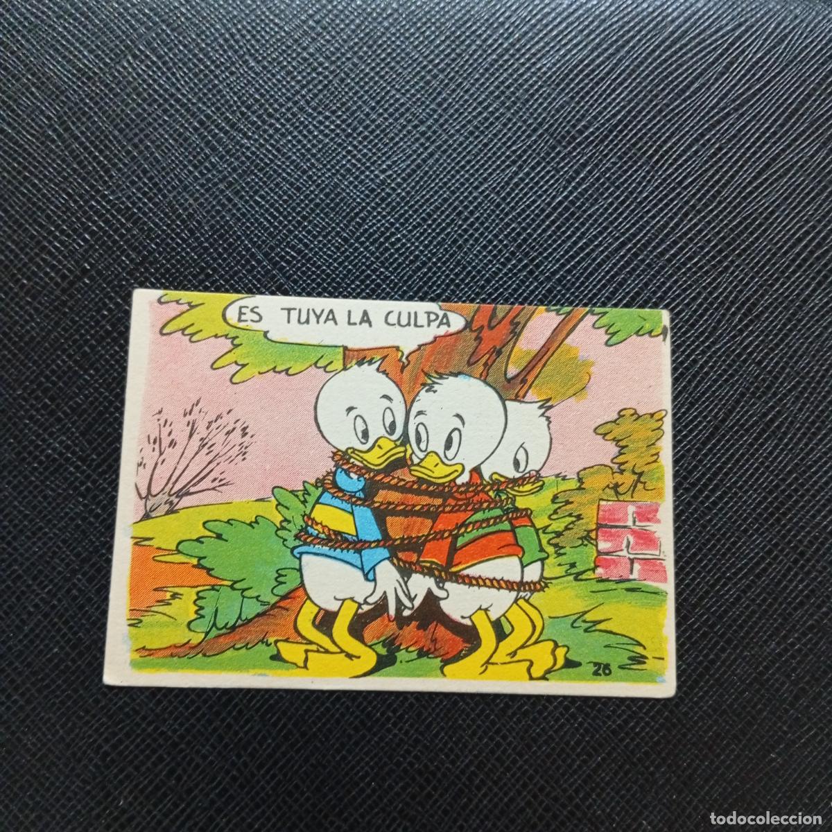 Coleccionismo cromos antiguos: 26 PESCA DE TRUCHAS CHOCOLATES LLOVERAS DISNEY 1948 CROMO - SIN PEGAR - A214 PG37 B