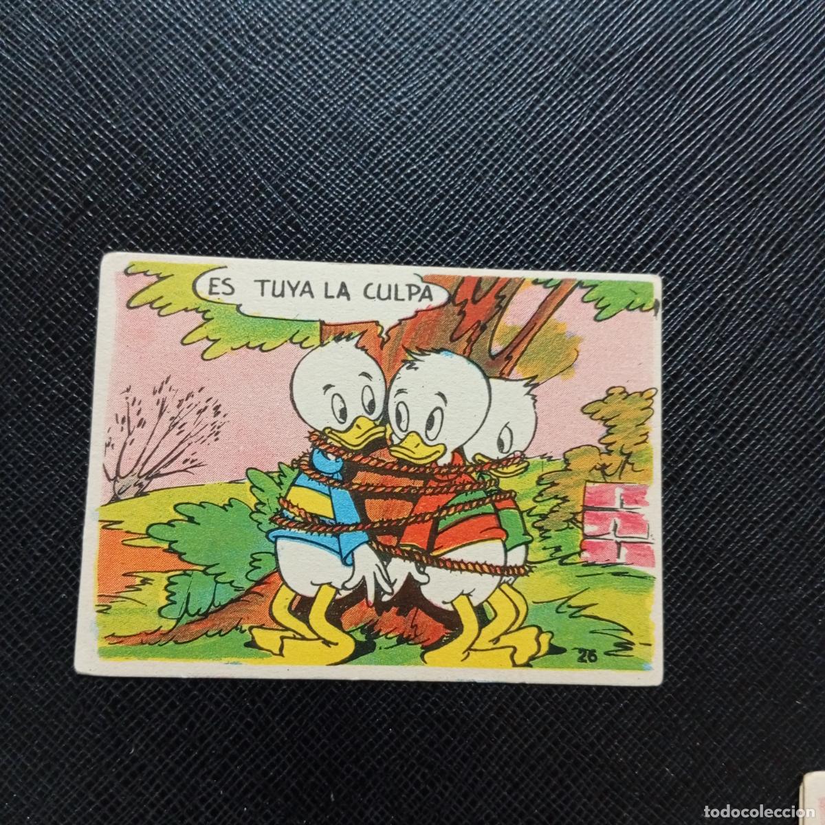 Coleccionismo cromos antiguos: 26 PESCA DE TRUCHAS CHOCOLATES LLOVERAS DISNEY 1948 CROMO - SIN PEGAR - A214 PG46