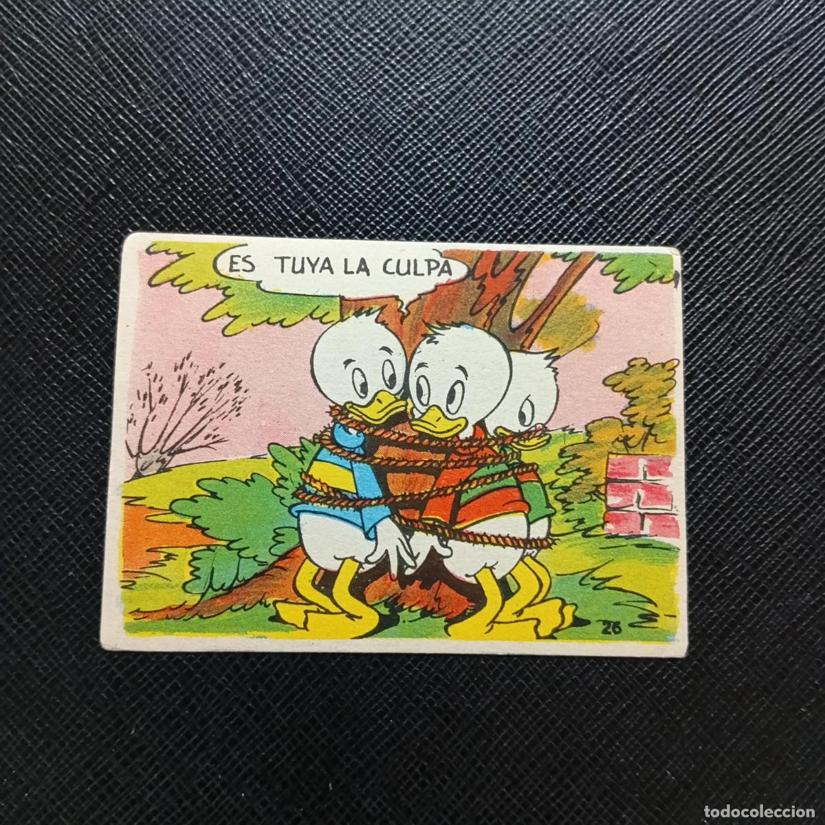 Coleccionismo cromos antiguos: 26 PESCA DE TRUCHAS CHOCOLATES LLOVERAS DISNEY 1948 CROMO - SIN PEGAR - A214 PG55