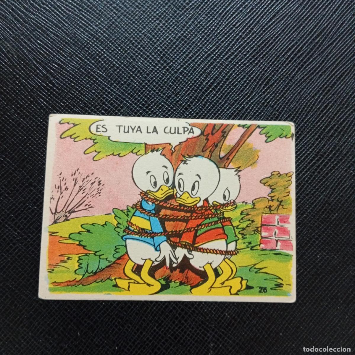 Coleccionismo cromos antiguos: 26 PESCA DE TRUCHAS CHOCOLATES LLOVERAS DISNEY 1948 CROMO - SIN PEGAR - A214 PG64 B