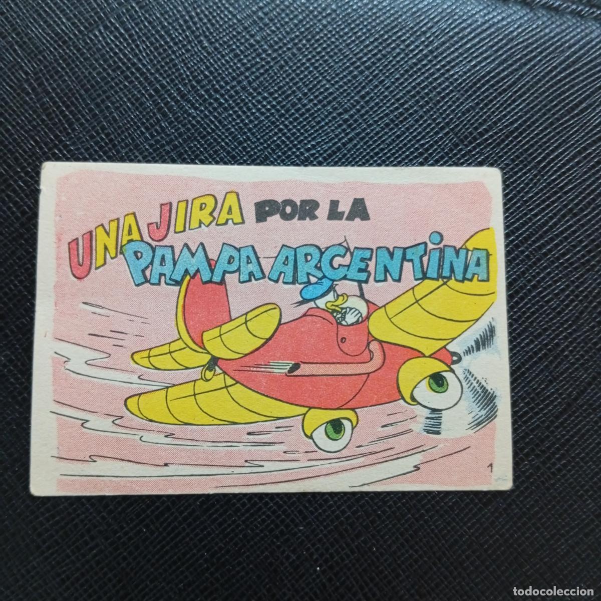 Coleccionismo cromos antiguos: 1 UNA JIRA POR LA PAMPA ARGENTINA CHOCOLATES LLOVERAS DISNEY 1948 CROMO - SIN PEGAR - A214 PG10 B