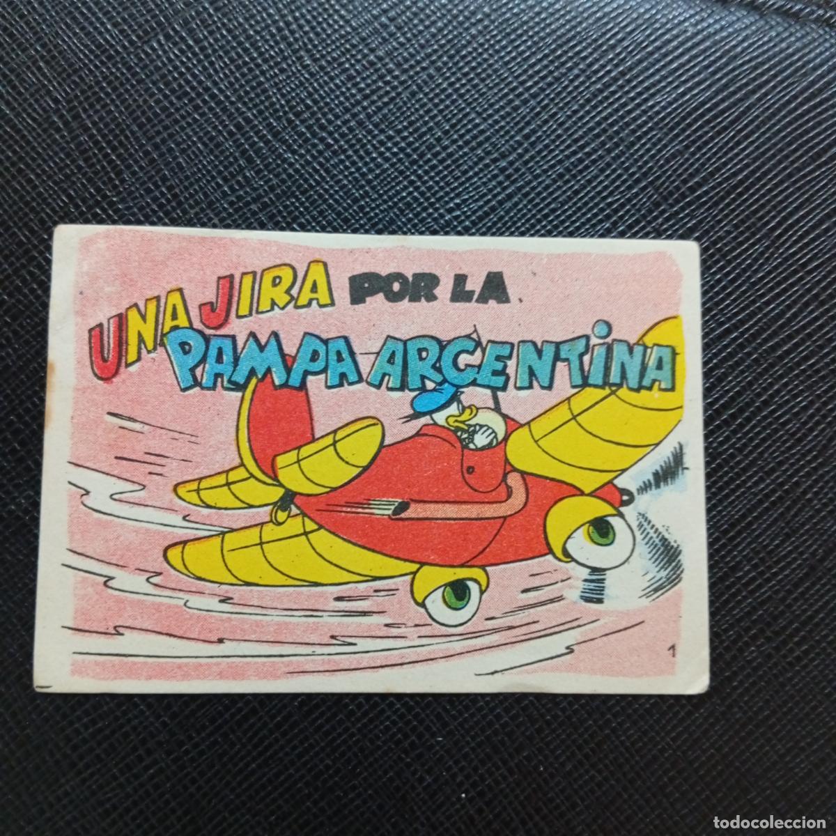 Coleccionismo cromos antiguos: 1 UNA JIRA POR LA PAMPA ARGENTINA CHOCOLATES LLOVERAS DISNEY 1948 CROMO - SIN PEGAR - A214 PG19