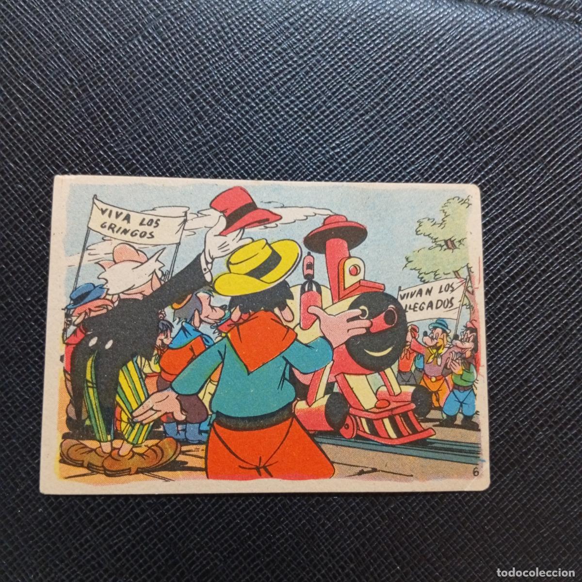 Coleccionismo cromos antiguos: 6 UNA JIRA POR LA PAMPA ARGENTINA CHOCOLATES LLOVERAS DISNEY 1948 CROMO - SIN PEGAR - A214 PG28