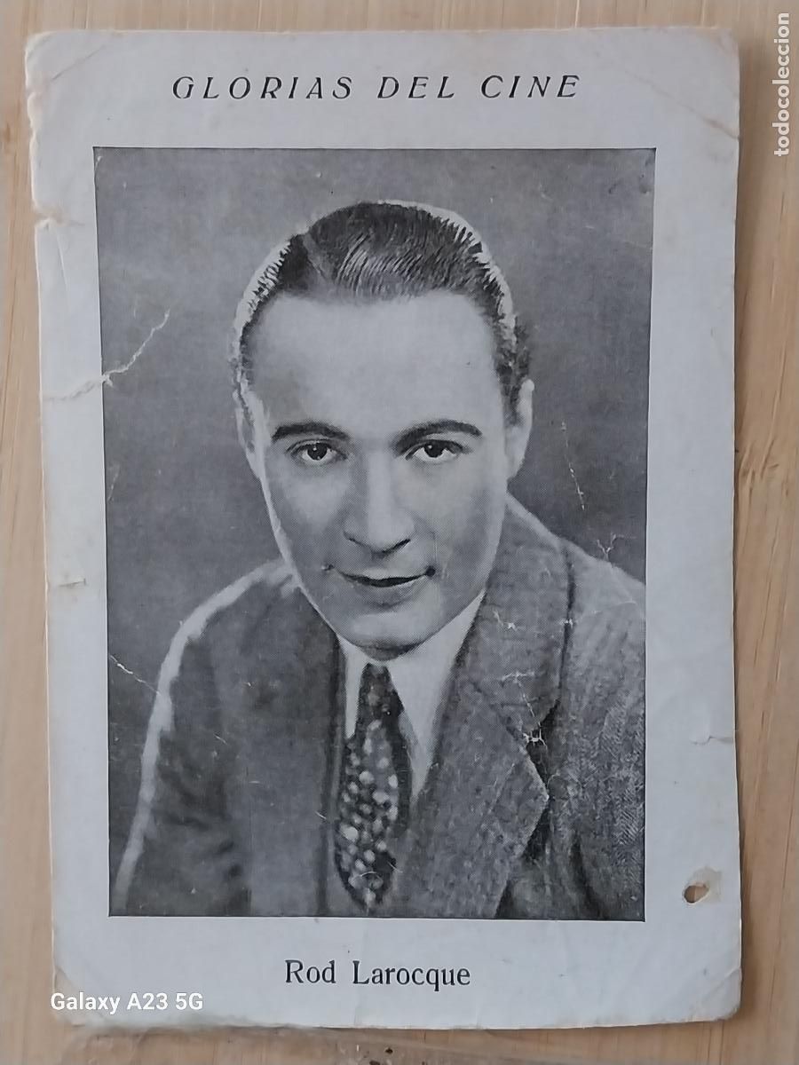 Coleccionismo cromos antiguos: ROD LA ROCQUE GLORIAS CINE CROMO 16 SIN PUBLICIDAD *** 11.2X7.8CMS ORIGINAL *