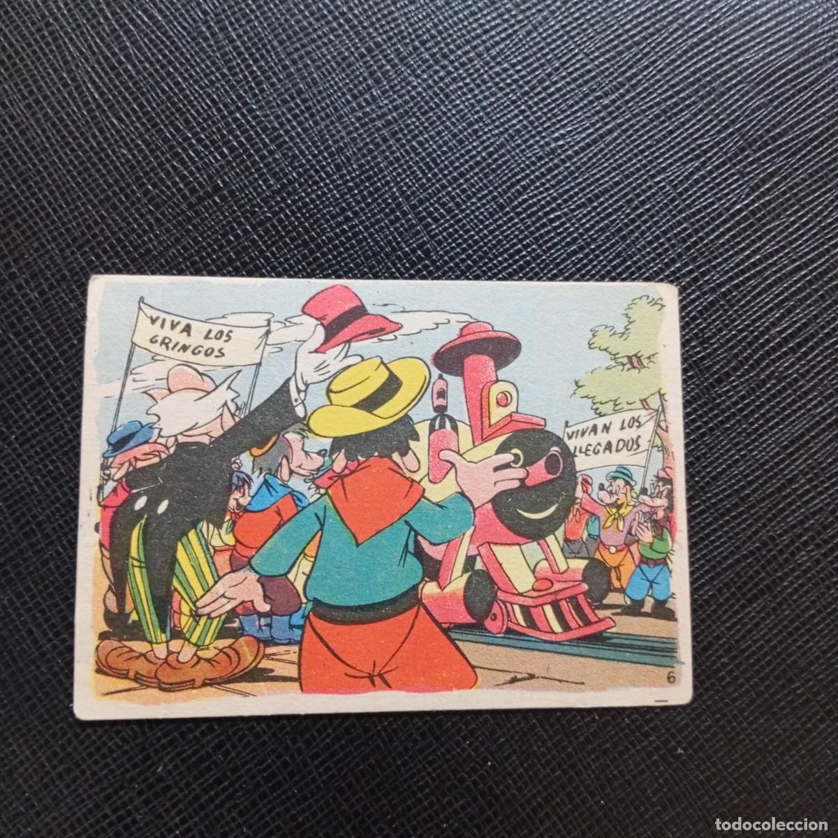 Coleccionismo cromos antiguos: 6 UNA JIRA POR LA PAMPA ARGENTINA CHOCOLATES LLOVERAS DISNEY 1948 CROMO - SIN PEGAR - A214 PG46