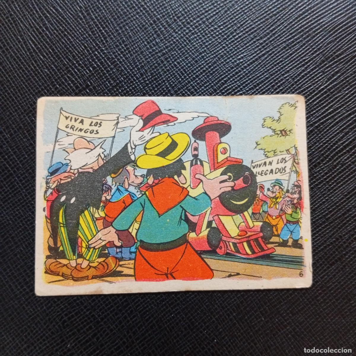 Coleccionismo cromos antiguos: 6 UNA JIRA POR LA PAMPA ARGENTINA CHOCOLATES LLOVERAS DISNEY 1948 CROMO - SIN PEGAR - A214 PG55