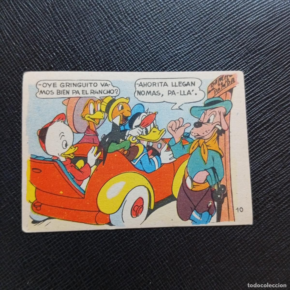 Coleccionismo cromos antiguos: 10 UNA JIRA POR LA PAMPA ARGENTINA CHOCOLATES LLOVERAS DISNEY 1948 CROMO - SIN PEGAR - A214 PG73