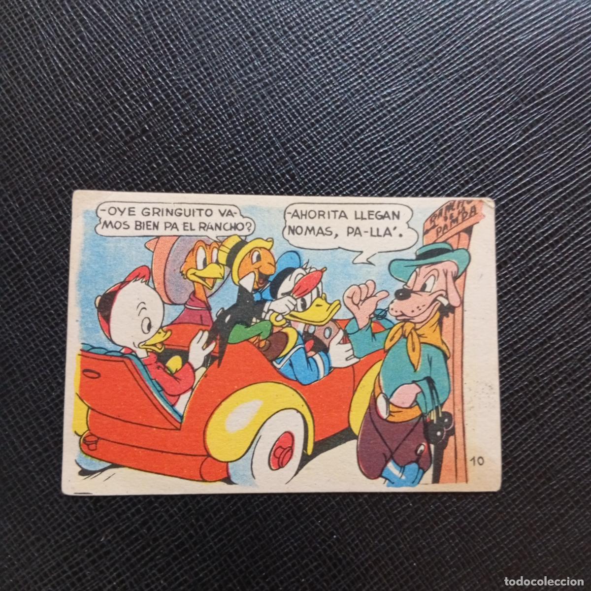 Coleccionismo cromos antiguos: 10 UNA JIRA POR LA PAMPA ARGENTINA CHOCOLATES LLOVERAS DISNEY 1948 CROMO - SIN PEGAR - A214 PG82 B