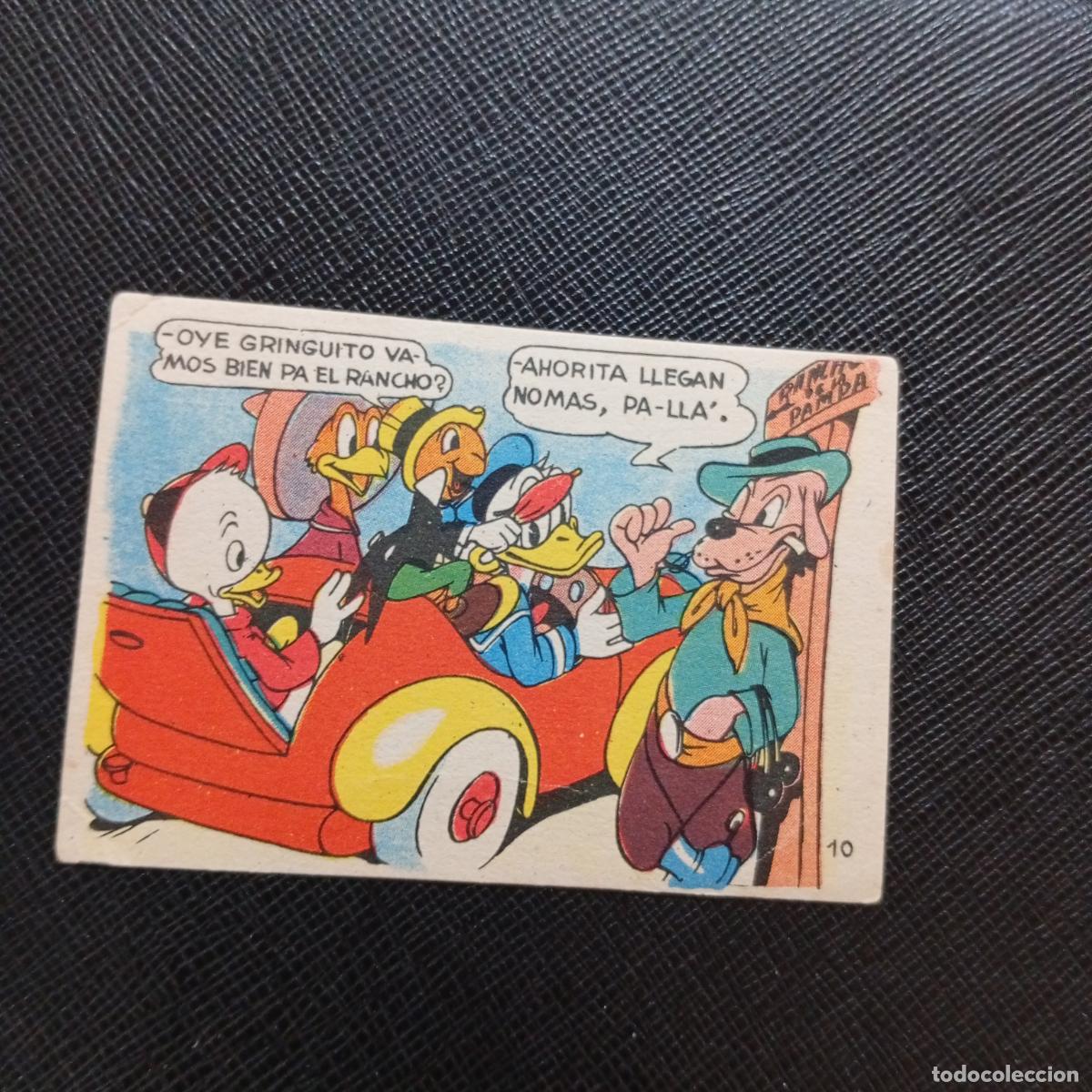Coleccionismo cromos antiguos: 10 UNA JIRA POR LA PAMPA ARGENTINA CHOCOLATES LLOVERAS DISNEY 1948 CROMO - SIN PEGAR - A214 PG91 B