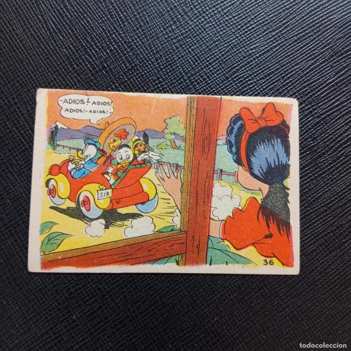 Coleccionismo cromos antiguos: 36 UNA JIRA POR LA PAMPA ARGENTINA CHOCOLATES LLOVERAS DISNEY 1948 CROMO - SIN PEGAR - A214 PG28