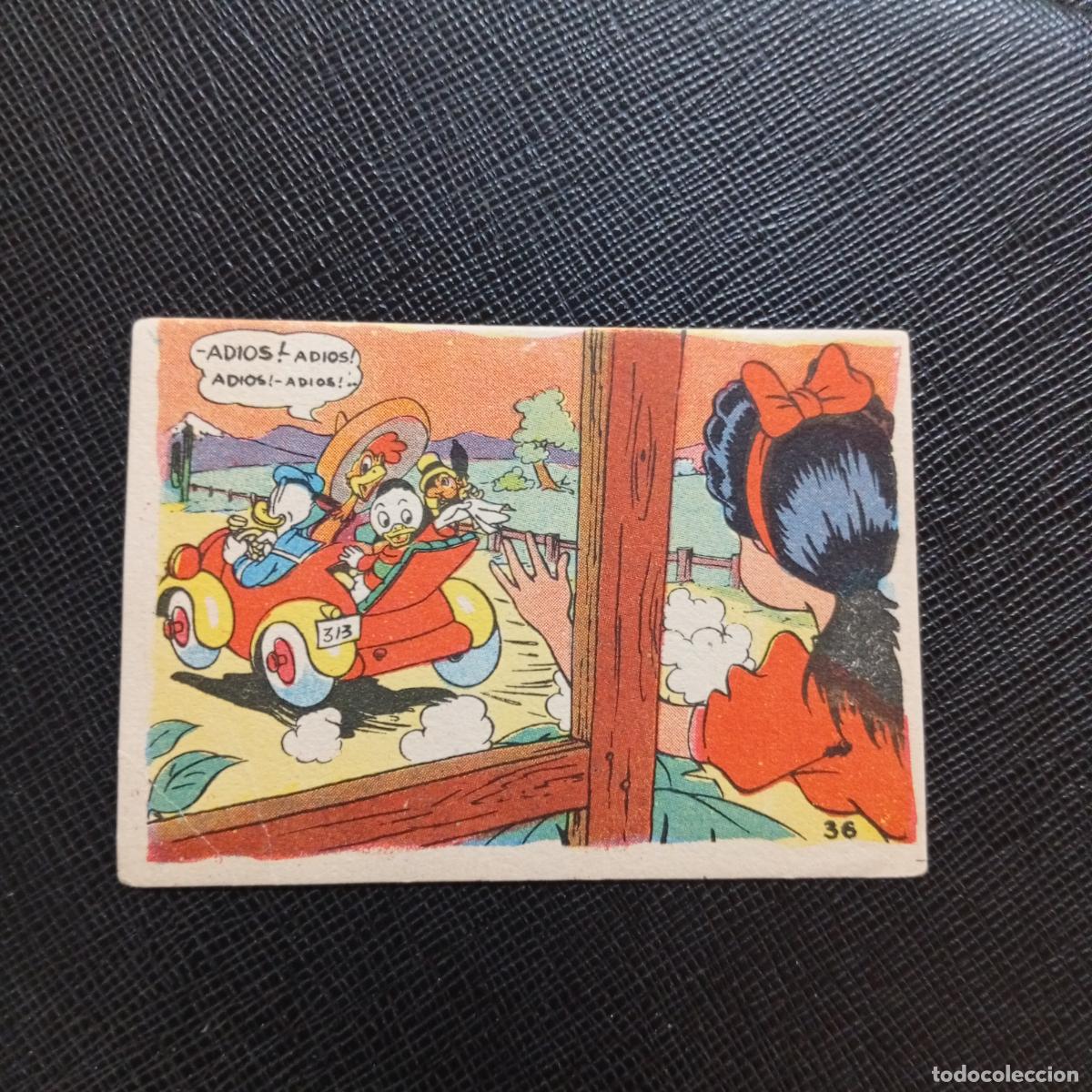 Coleccionismo cromos antiguos: 36 UNA JIRA POR LA PAMPA ARGENTINA CHOCOLATES LLOVERAS DISNEY 1948 CROMO - SIN PEGAR - A214 PG37