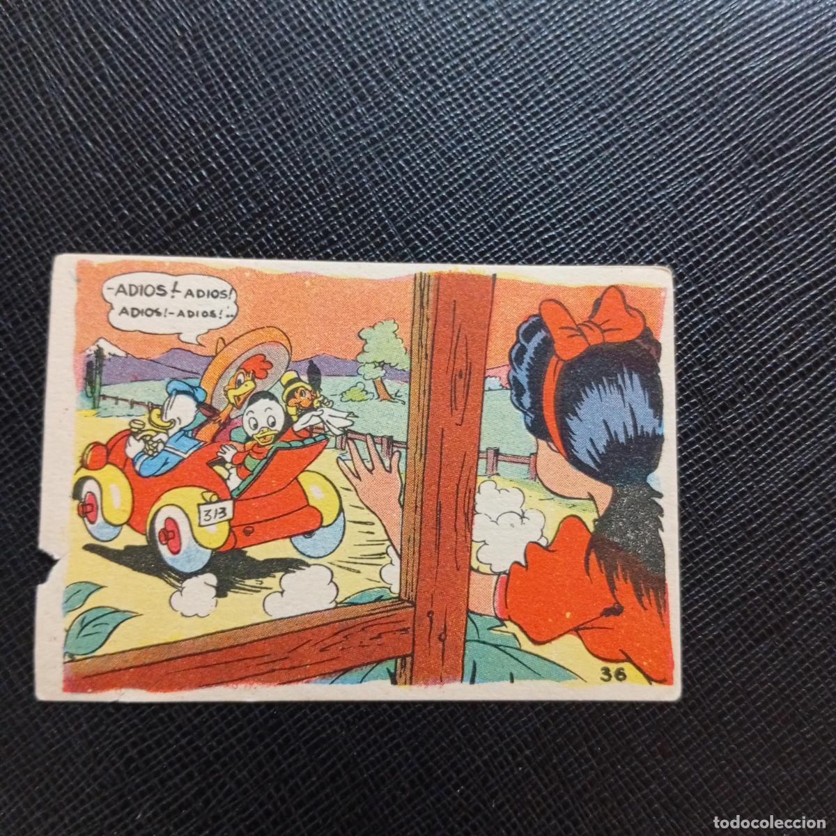 Coleccionismo cromos antiguos: 36 UNA JIRA POR LA PAMPA ARGENTINA CHOCOLATES LLOVERAS DISNEY 1948 CROMO - SIN PEGAR - A214 PG55 B