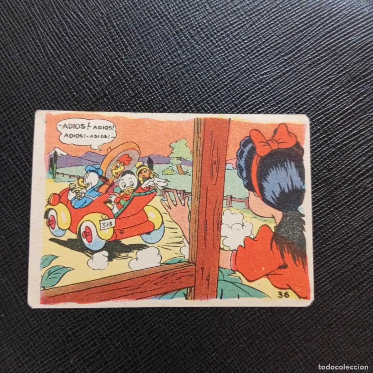 Coleccionismo cromos antiguos: 36 UNA JIRA POR LA PAMPA ARGENTINA CHOCOLATES LLOVERAS DISNEY 1948 CROMO - SIN PEGAR - A214 PG91