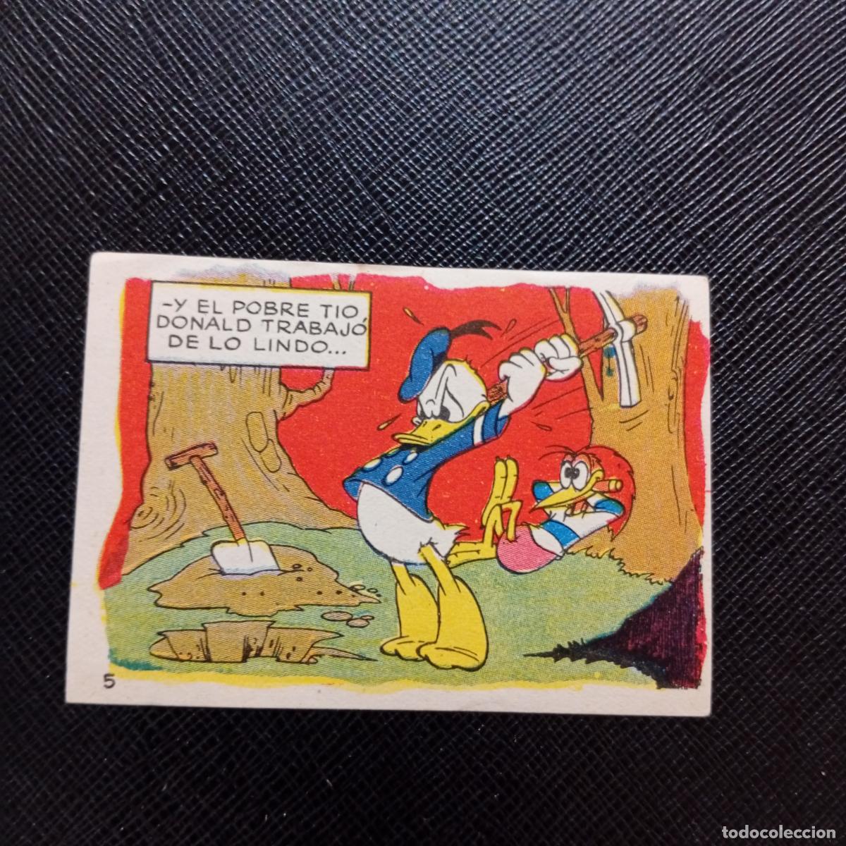 Coleccionismo cromos antiguos: 5 LOS PATITOS INGENUOS CHOCOLATES LLOVERAS DISNEY 1948 CROMO - SIN PEGAR - A214 PG37 B