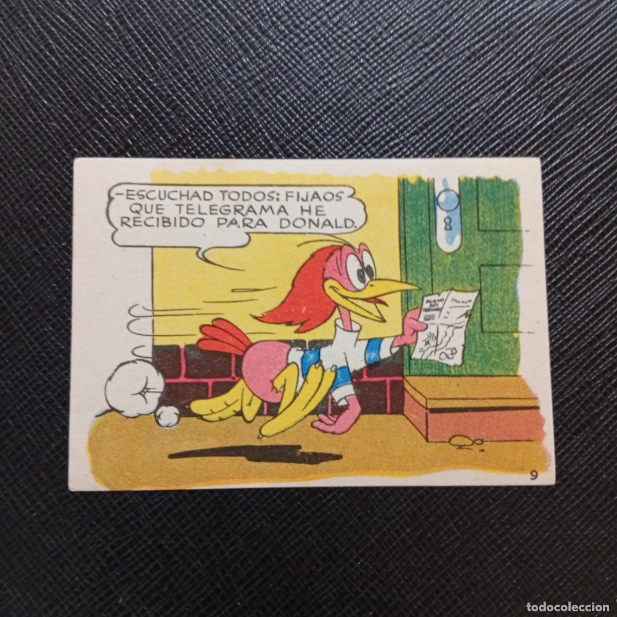 Coleccionismo cromos antiguos: 9 LOS PATITOS INGENUOS CHOCOLATES LLOVERAS DISNEY 1948 CROMO - SIN PEGAR - A214 PG37