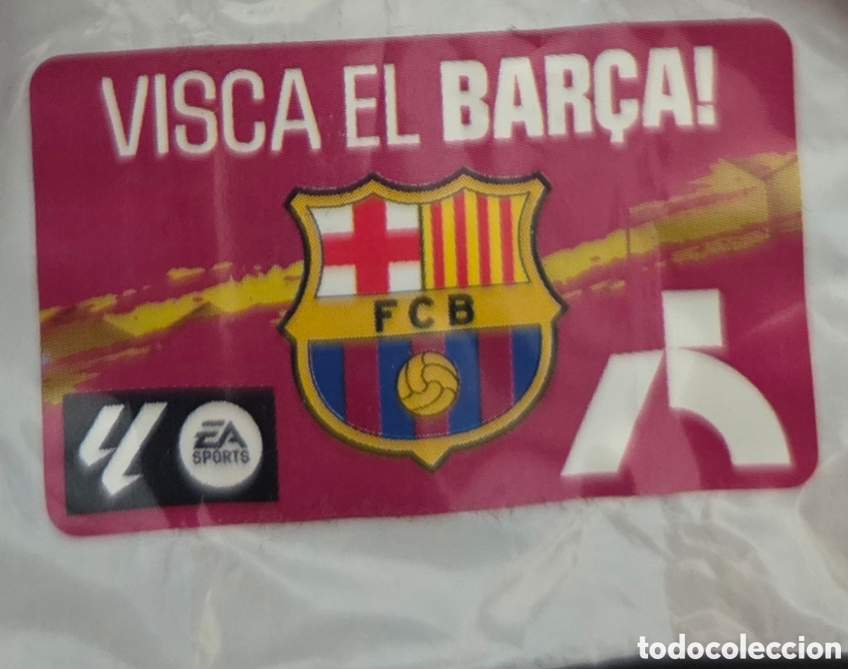 Coleccionismo cromos antiguos: VISCA EL BAR&Ccedil;A ESCUDO BARCELONA CROMO CHICLE LIGA ESTE 2023 2024 23 24