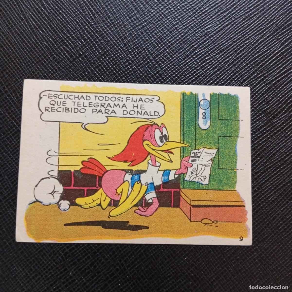 Coleccionismo cromos antiguos: 9 LOS PATITOS INGENUOS CHOCOLATES LLOVERAS DISNEY 1948 CROMO - SIN PEGAR - A214 PG37 B