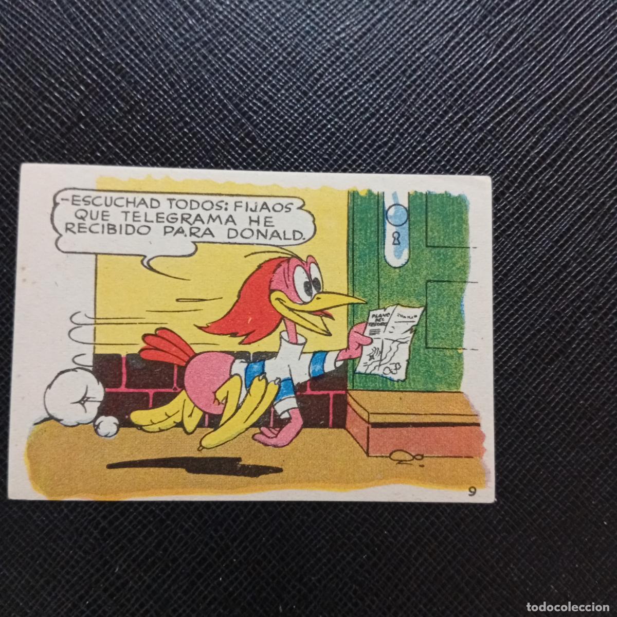 Coleccionismo cromos antiguos: 9 LOS PATITOS INGENUOS CHOCOLATES LLOVERAS DISNEY 1948 CROMO - SIN PEGAR - A214 PG46