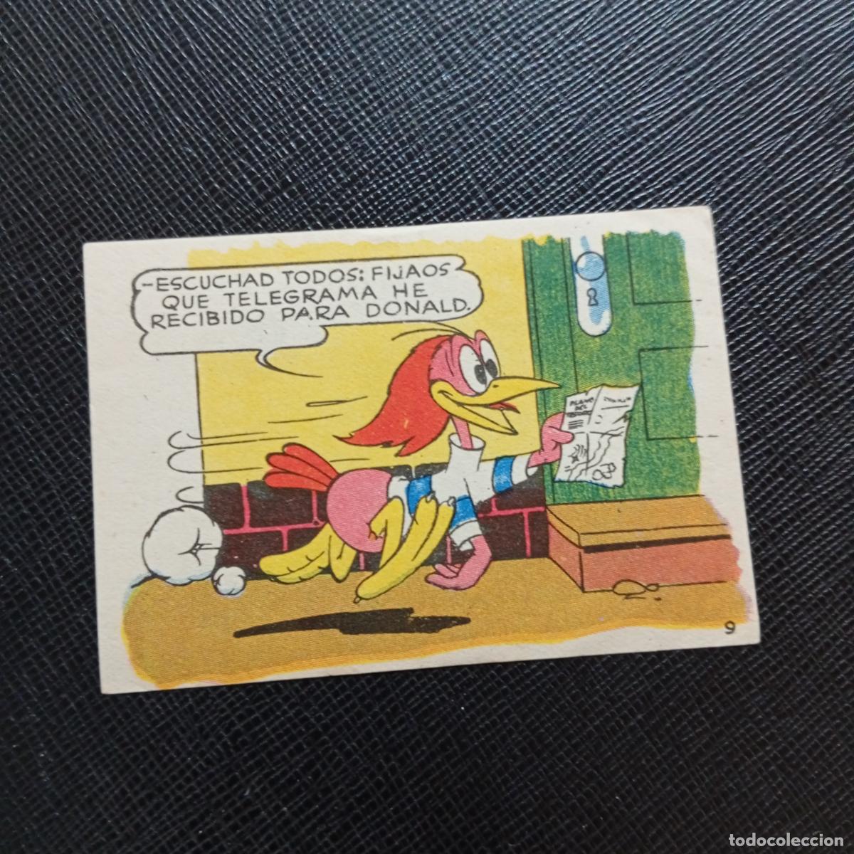 Coleccionismo cromos antiguos: 9 LOS PATITOS INGENUOS CHOCOLATES LLOVERAS DISNEY 1948 CROMO - SIN PEGAR - A214 PG55 B