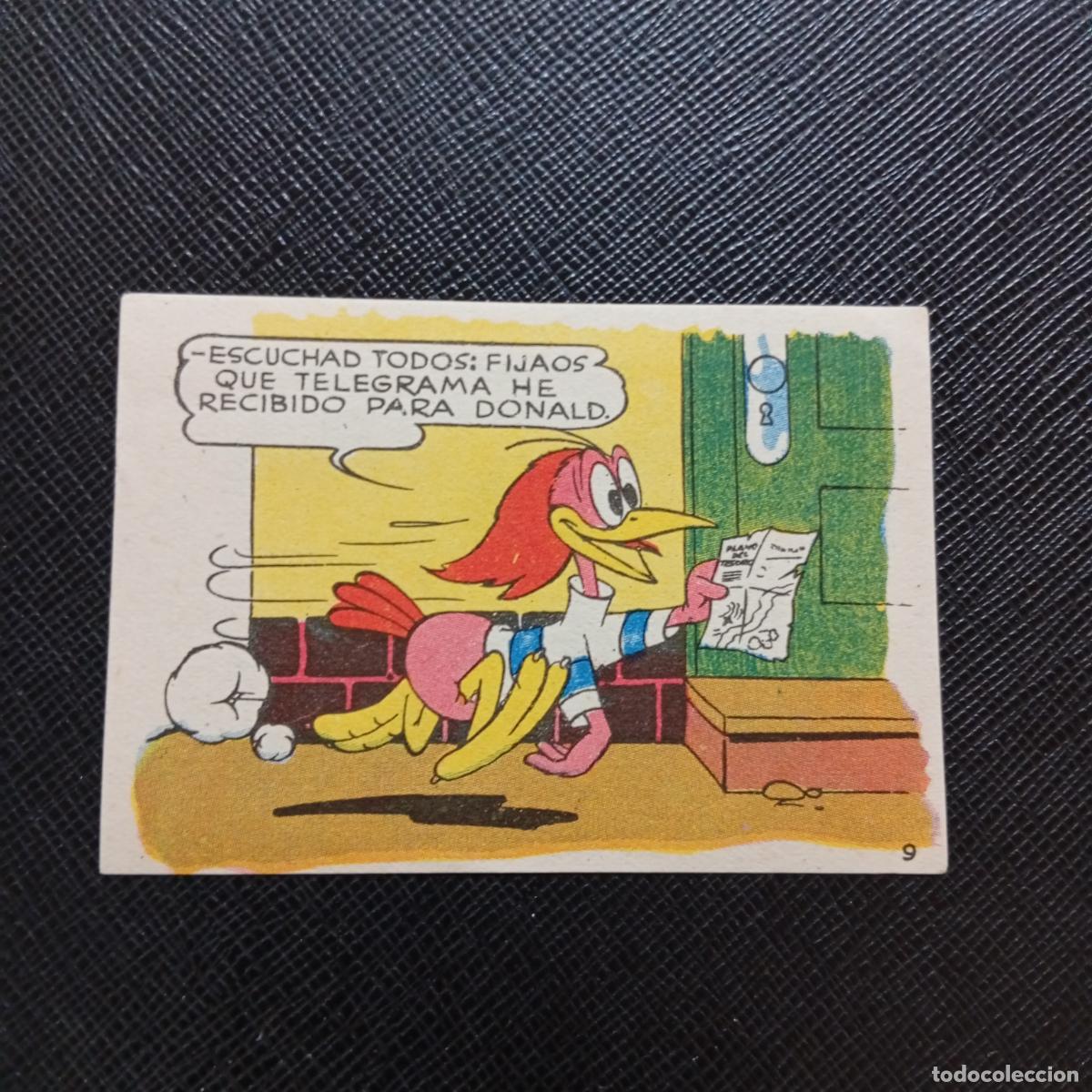 Coleccionismo cromos antiguos: 9 LOS PATITOS INGENUOS CHOCOLATES LLOVERAS DISNEY 1948 CROMO - SIN PEGAR - A214 PG64