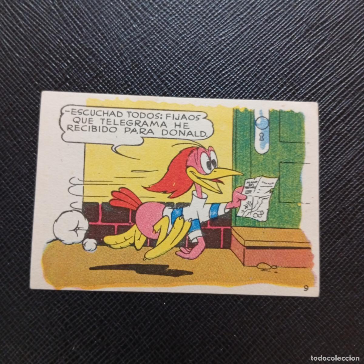 Coleccionismo cromos antiguos: 9 LOS PATITOS INGENUOS CHOCOLATES LLOVERAS DISNEY 1948 CROMO - SIN PEGAR - A214 PG64 B