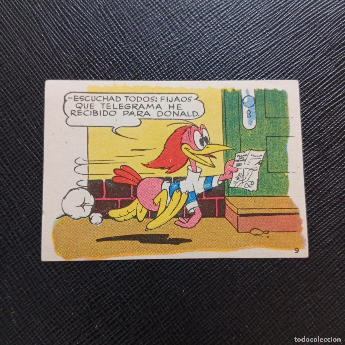 Coleccionismo cromos antiguos: 9 LOS PATITOS INGENUOS CHOCOLATES LLOVERAS DISNEY 1948 CROMO - SIN PEGAR - A214 PG73 B