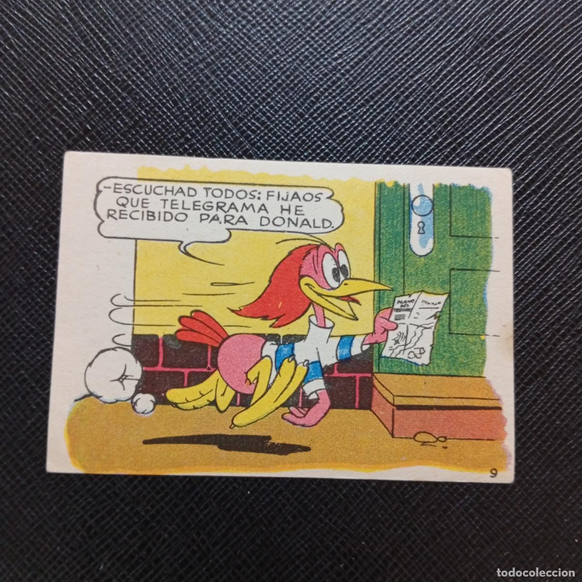 Coleccionismo cromos antiguos: 9 LOS PATITOS INGENUOS CHOCOLATES LLOVERAS DISNEY 1948 CROMO - SIN PEGAR - A214 PG82