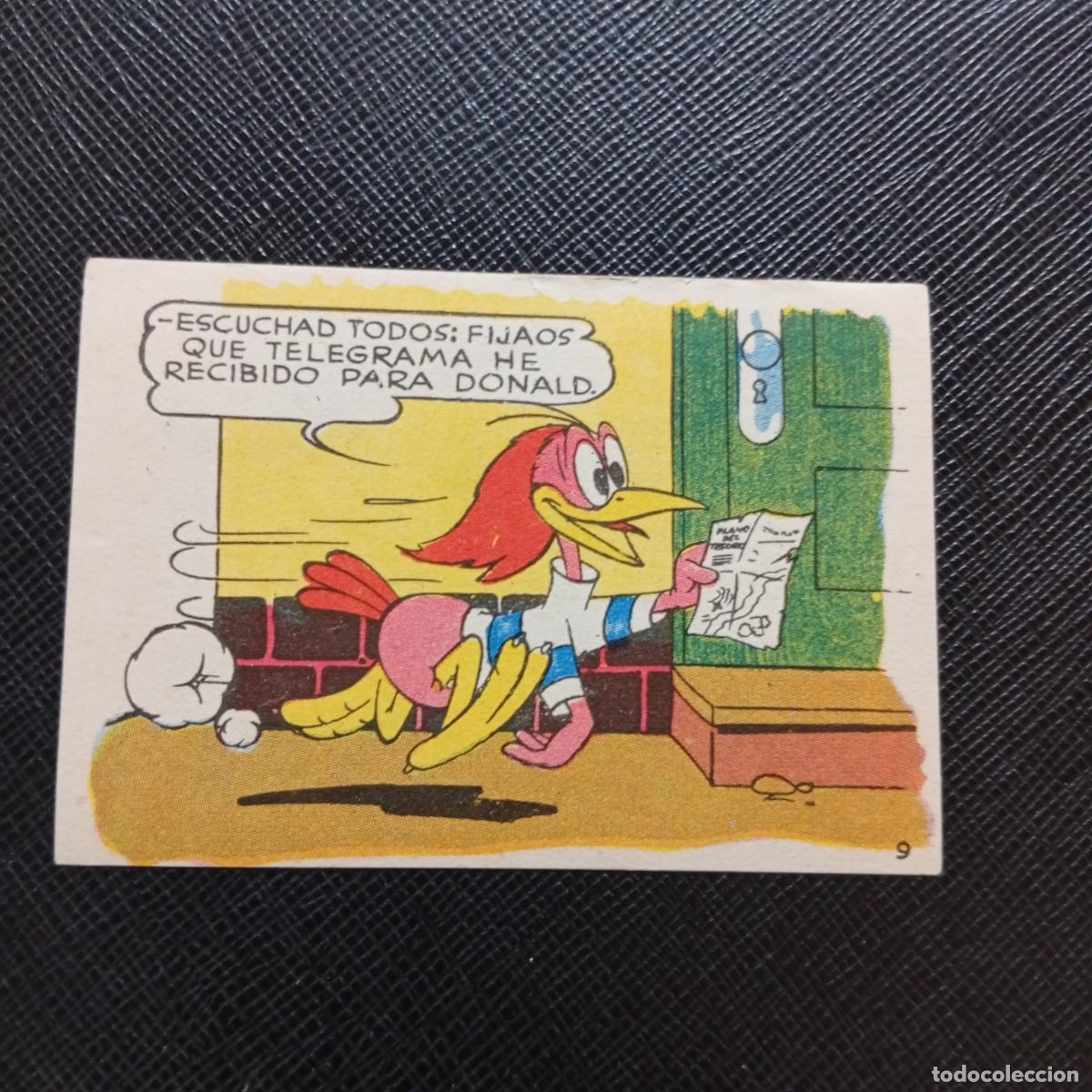 Coleccionismo cromos antiguos: 9 LOS PATITOS INGENUOS CHOCOLATES LLOVERAS DISNEY 1948 CROMO - SIN PEGAR - A214 PG91
