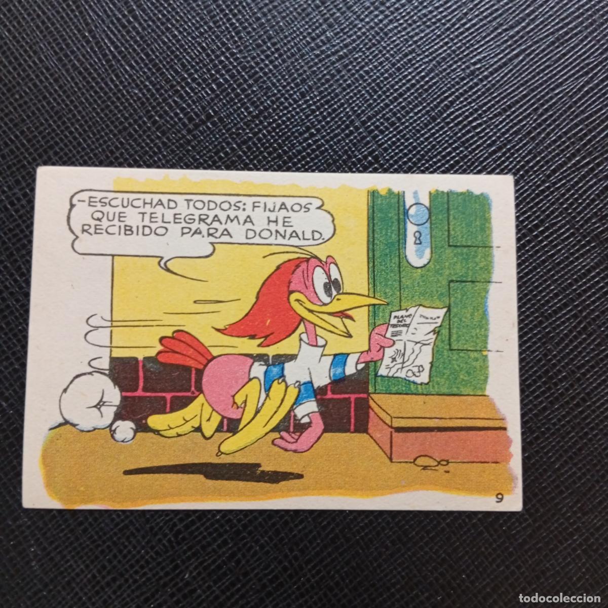 Coleccionismo cromos antiguos: 9 LOS PATITOS INGENUOS CHOCOLATES LLOVERAS DISNEY 1948 CROMO - SIN PEGAR - A214 PG91 B