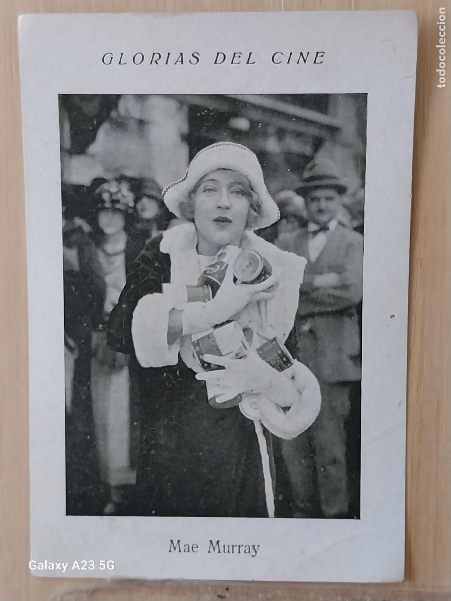 Coleccionismo cromos antiguos: MAE MURRAY GLORIAS CINE CROMO 11 JUNCOSA CHOCO PUBLICIDAD *** 11.2X7.8CMS ORIGINAL *