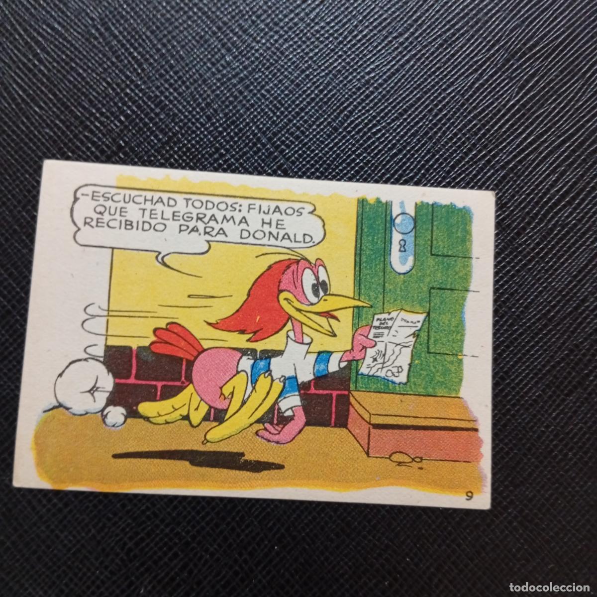Coleccionismo cromos antiguos: 9 LOS PATITOS INGENUOS CHOCOLATES LLOVERAS DISNEY 1948 CROMO - SIN PEGAR - A214 PG100 B