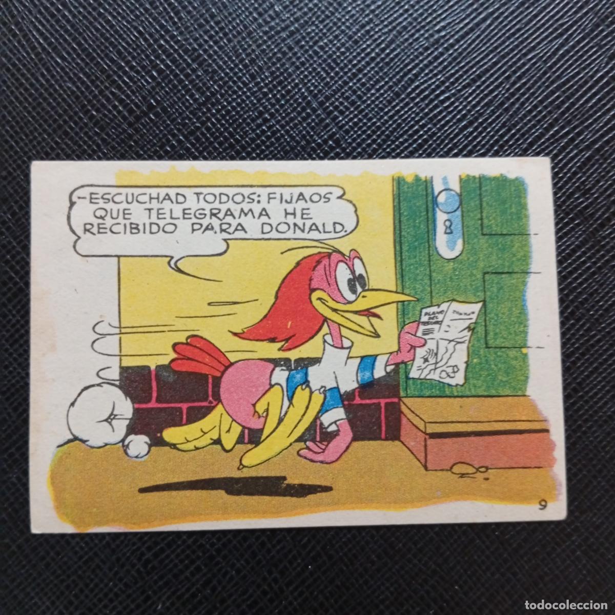 Coleccionismo cromos antiguos: 9 LOS PATITOS INGENUOS CHOCOLATES LLOVERAS DISNEY 1948 CROMO - SIN PEGAR - A214 PG109