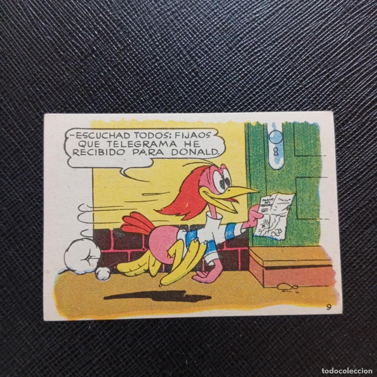 Coleccionismo cromos antiguos: 9 LOS PATITOS INGENUOS CHOCOLATES LLOVERAS DISNEY 1948 CROMO - SIN PEGAR - A214 PG109 B