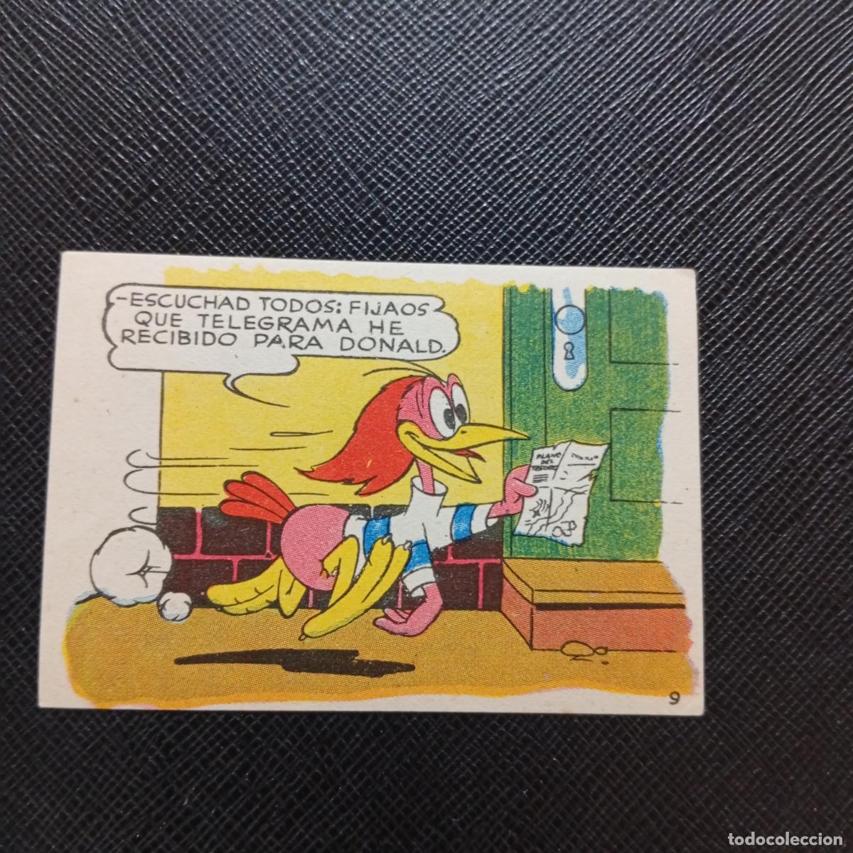 Coleccionismo cromos antiguos: 9 LOS PATITOS INGENUOS CHOCOLATES LLOVERAS DISNEY 1948 CROMO - SIN PEGAR - A214 PG118