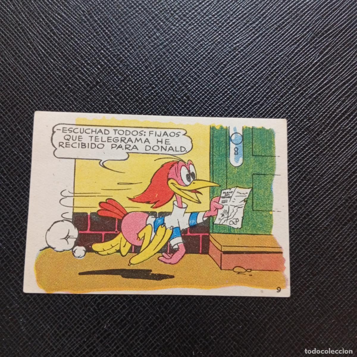 Coleccionismo cromos antiguos: 9 LOS PATITOS INGENUOS CHOCOLATES LLOVERAS DISNEY 1948 CROMO - SIN PEGAR - A214 PG118 B