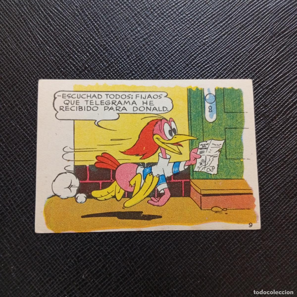 Collectionnisme Cartes &agrave; collectionner anciennes: 9 LOS PATITOS INGENUOS CHOCOLATES LLOVERAS DISNEY 1948 CROMO - SIN PEGAR - A214 PG127