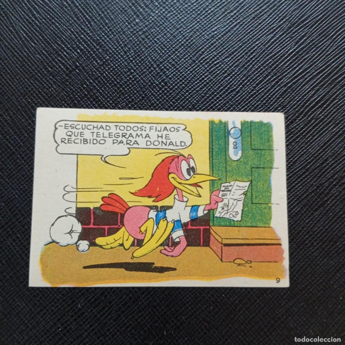 Collectionnisme Cartes &agrave; collectionner anciennes: 9 LOS PATITOS INGENUOS CHOCOLATES LLOVERAS DISNEY 1948 CROMO - SIN PEGAR - A214 PG127 B