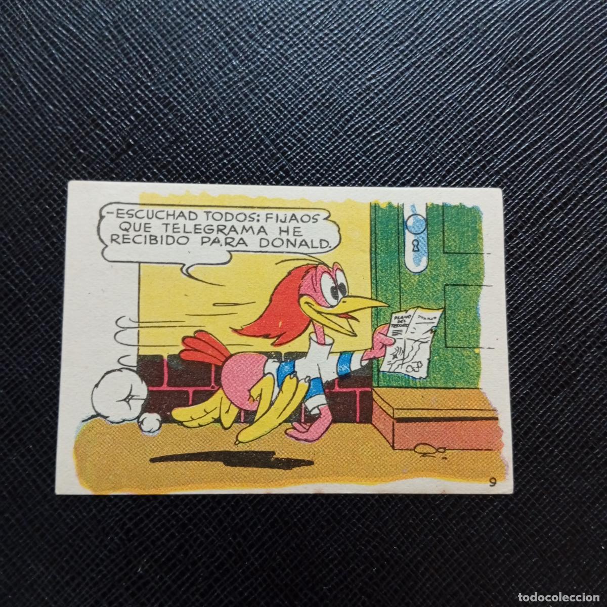 Collectionnisme Cartes &agrave; collectionner anciennes: 9 LOS PATITOS INGENUOS CHOCOLATES LLOVERAS DISNEY 1948 CROMO - SIN PEGAR - A214 PG136
