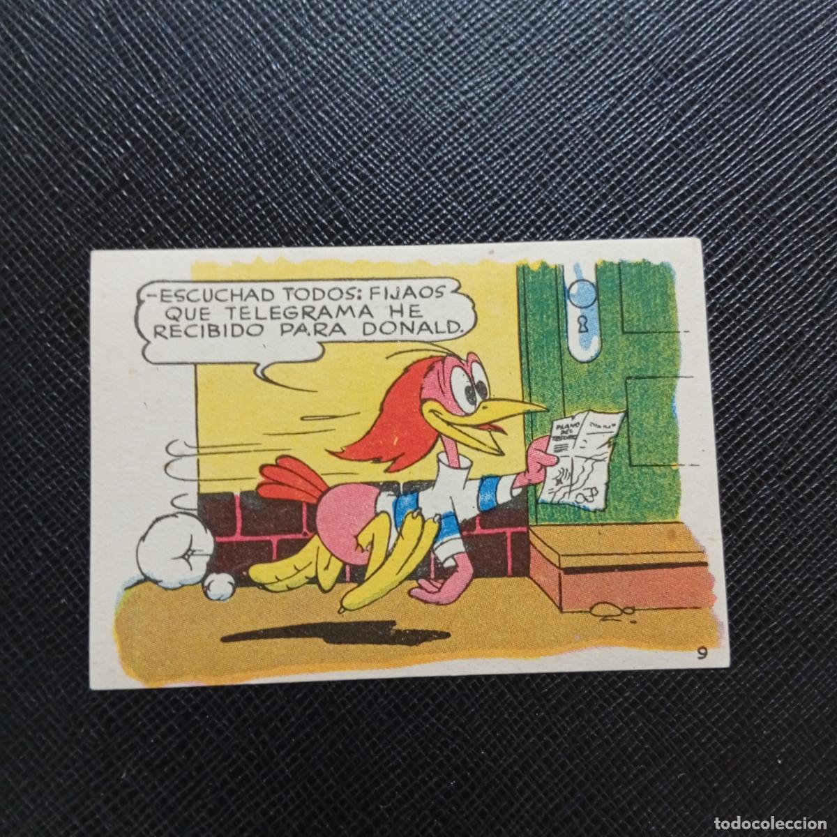 Sammeln alte Sammelbilder: 9 LOS PATITOS INGENUOS CHOCOLATES LLOVERAS DISNEY 1948 CROMO - SIN PEGAR - A214 PG136 B