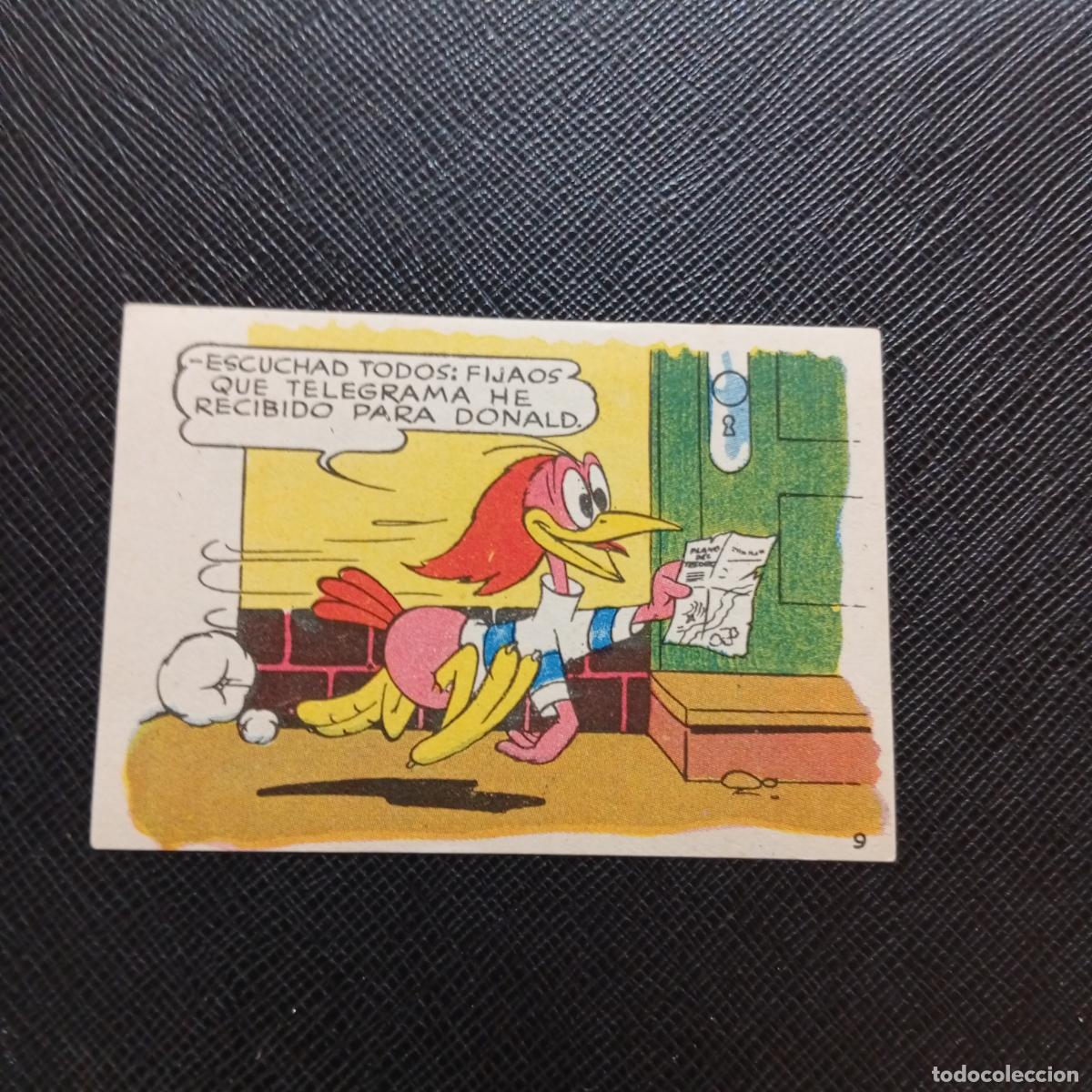 Sammeln alte Sammelbilder: 9 LOS PATITOS INGENUOS CHOCOLATES LLOVERAS DISNEY 1948 CROMO - SIN PEGAR - A214 PG145