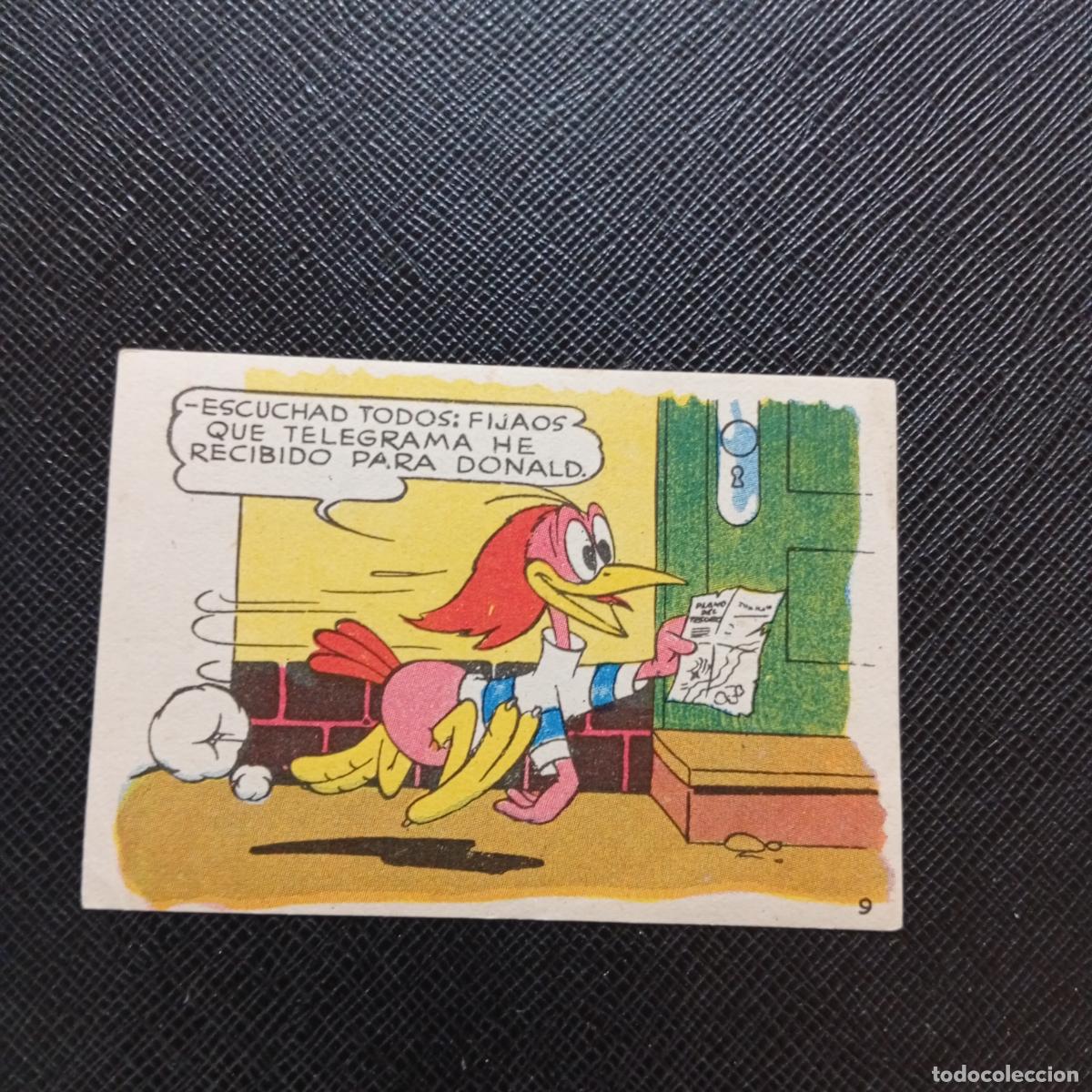 Sammeln alte Sammelbilder: 9 LOS PATITOS INGENUOS CHOCOLATES LLOVERAS DISNEY 1948 CROMO - SIN PEGAR - A214 PG145 B