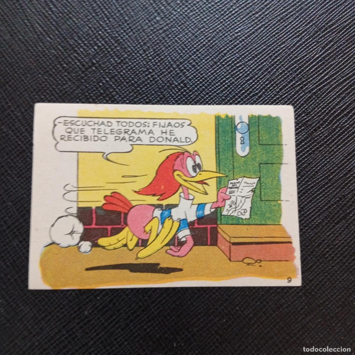Sammeln alte Sammelbilder: 9 LOS PATITOS INGENUOS CHOCOLATES LLOVERAS DISNEY 1948 CROMO - SIN PEGAR - A214 PG154