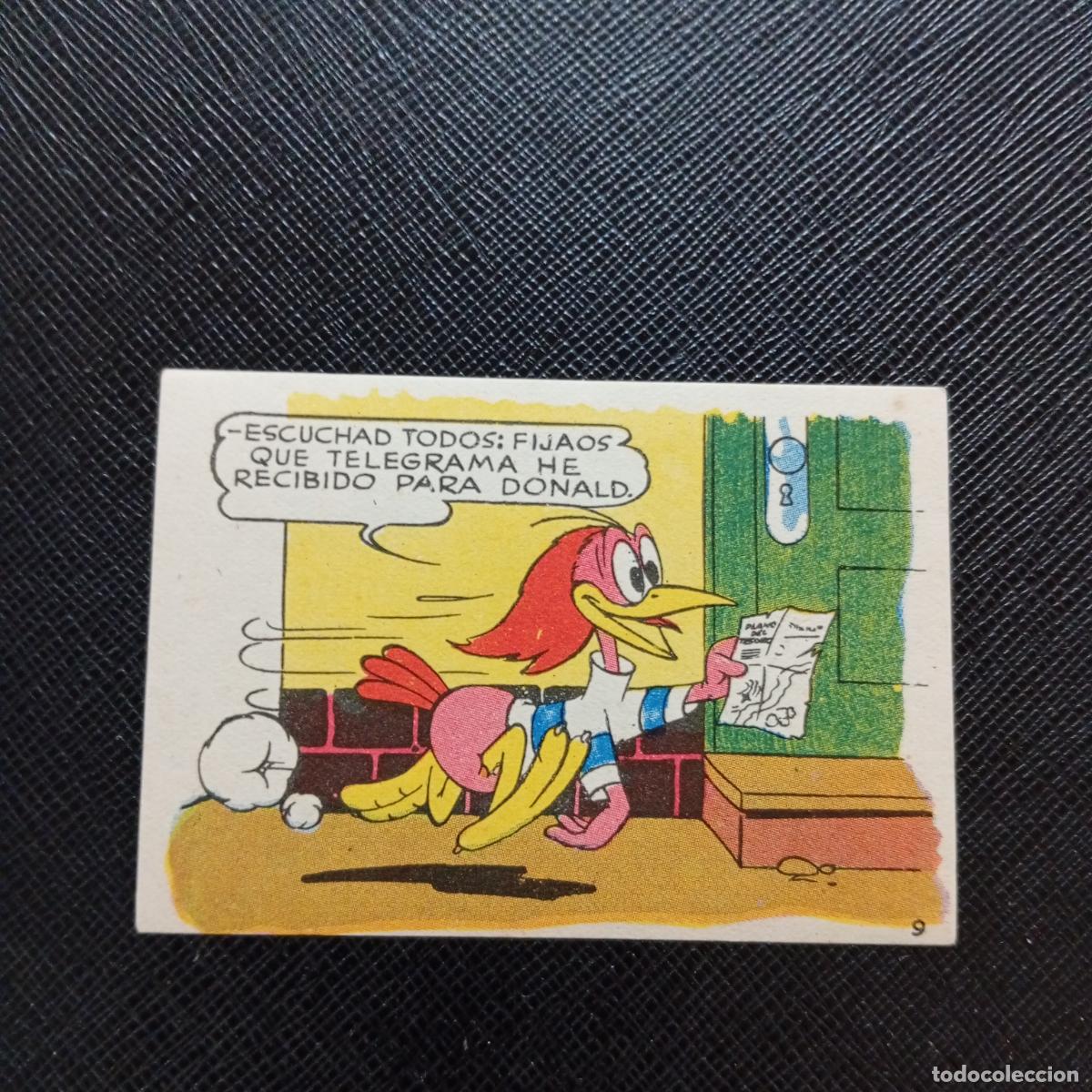 Sammeln alte Sammelbilder: 9 LOS PATITOS INGENUOS CHOCOLATES LLOVERAS DISNEY 1948 CROMO - SIN PEGAR - A214 PG163