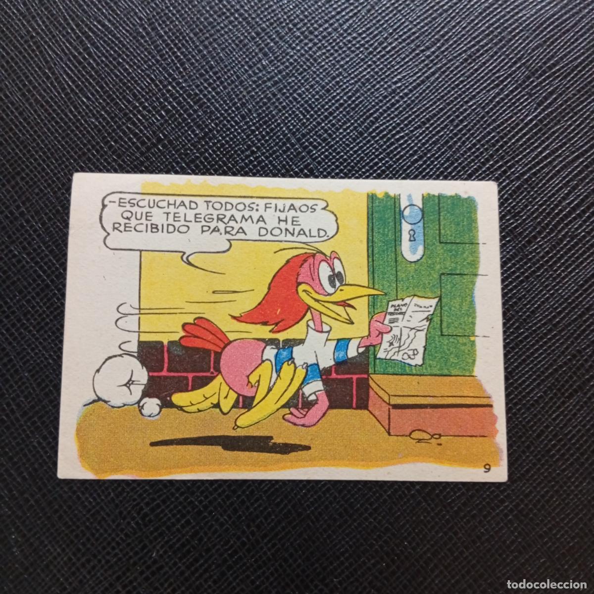 Sammeln alte Sammelbilder: 9 LOS PATITOS INGENUOS CHOCOLATES LLOVERAS DISNEY 1948 CROMO - SIN PEGAR - A214 PG163 B