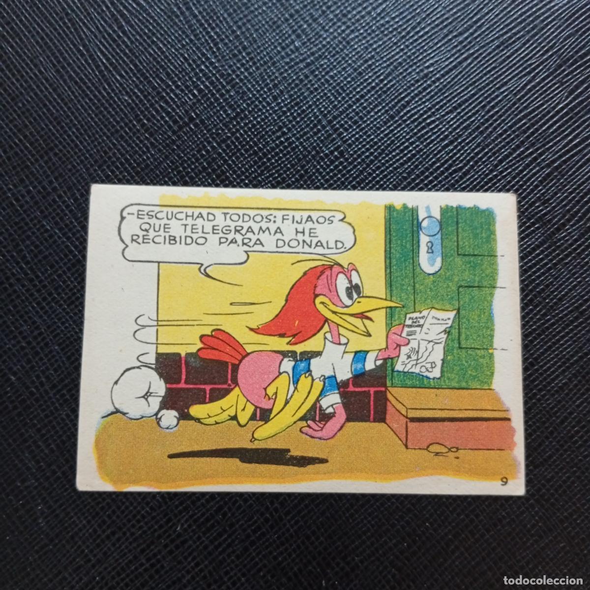 Sammeln alte Sammelbilder: 9 LOS PATITOS INGENUOS CHOCOLATES LLOVERAS DISNEY 1948 CROMO - SIN PEGAR - A214 PG172