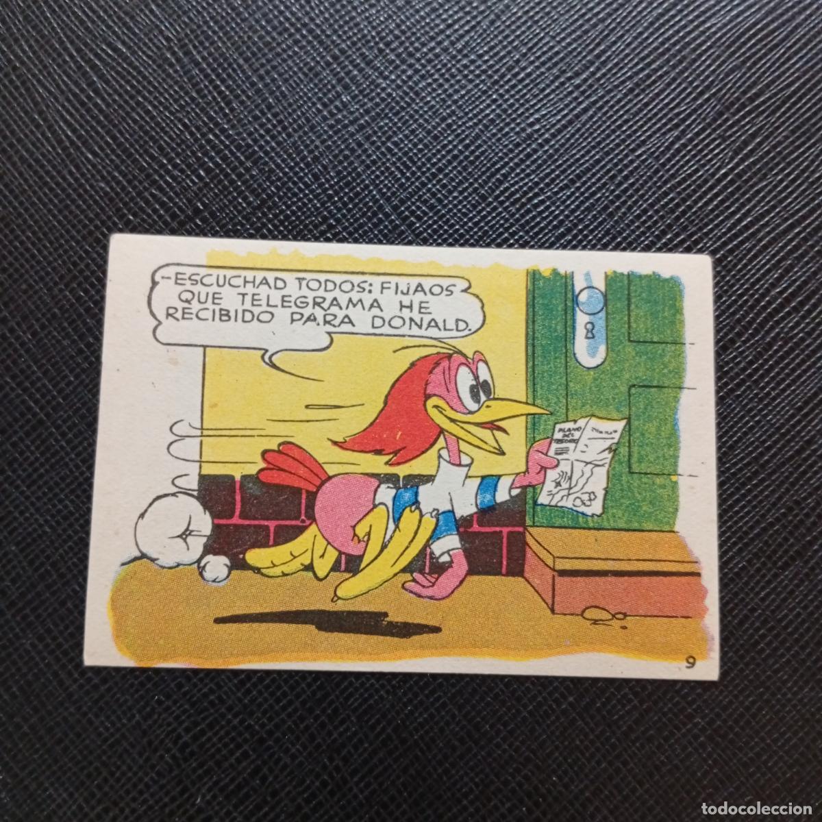 Sammeln alte Sammelbilder: 9 LOS PATITOS INGENUOS CHOCOLATES LLOVERAS DISNEY 1948 CROMO - SIN PEGAR - A214 PG181